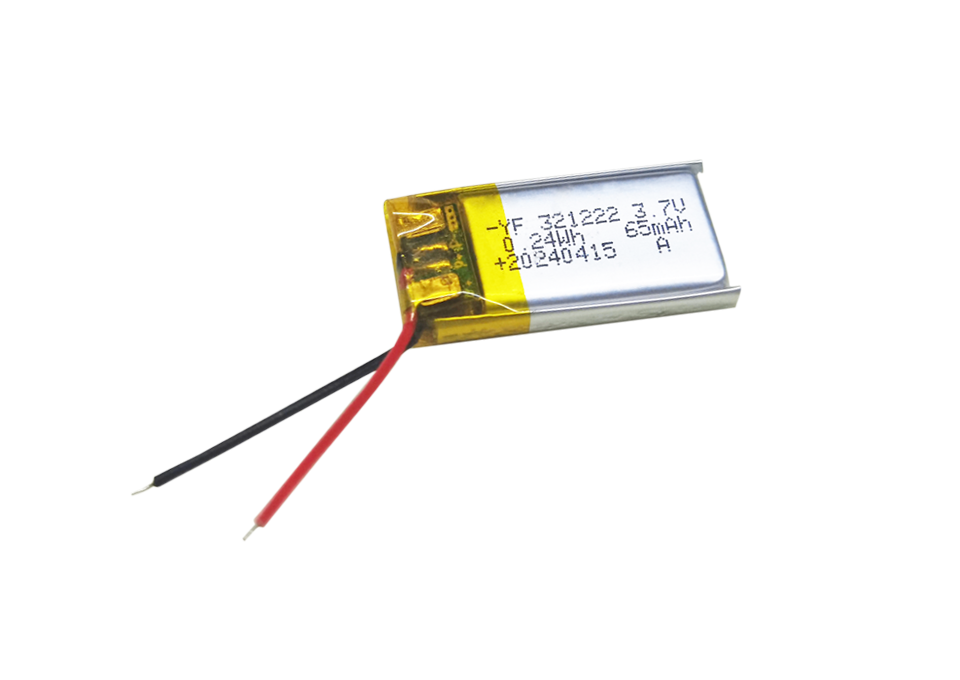 3.7V 65mAh 聚合物电池
